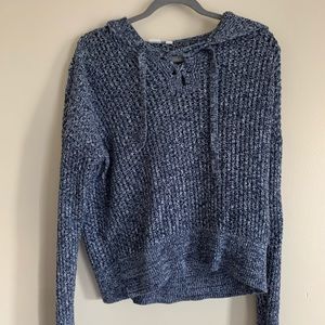 Knit, hooded, sweater, from gap, size large